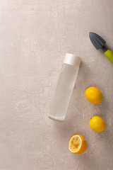 concept of clean water, light summer drink and cleanse the body.