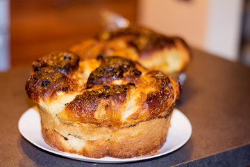 Fresh Homemade Sweet Easter Bread 