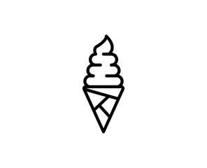 Ice cream line icon