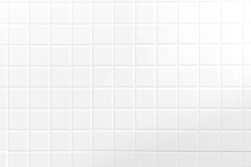 White tiles wall texture for the decoration of the cafe. - obrazy, fototapety, plakaty