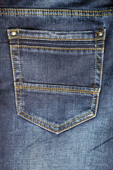 a blue jeans back pocket for backdrop