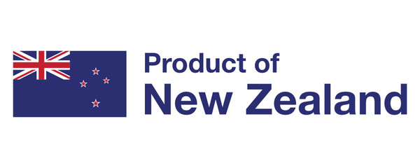 Obraz na płótnie Canvas Product of New Zealand Icon Symbol