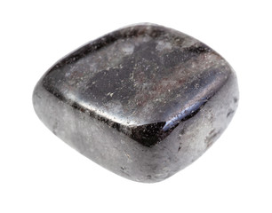 polished Anthophyllite rock isolated on white