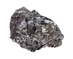 Bituminous coal (black coal) rock isolated
