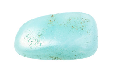 Aquamarine (blue Beryl) gem stone isolated