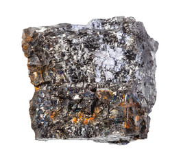 piece of Bituminous coal (black coal) rock