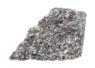 unpolished Nepheline syenite rock isolated