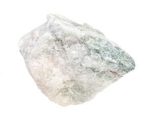 raw Carbonatite rock isolated on white