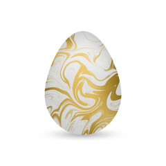 Easter Egg Marble and  Gold vector