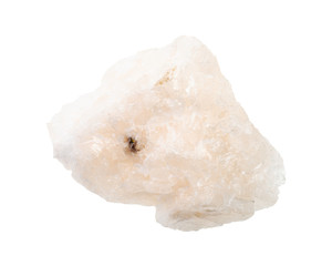 unpolished Baryte ore isolated on white