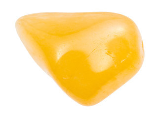 Fototapeta na wymiar polished yellow Aventurine gem stone isolated
