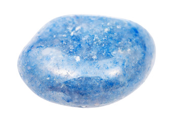 polished blue Aventurine gemstone isolated