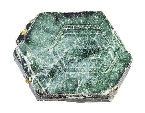 unpolished Phlogopite (Rhombic Mica) rock isolated