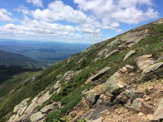 Obraz premium Lafayette loop, mount Lafayette, mount Lincoln, White mountains, New Hampshire