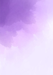 Fototapeta na wymiar Abstract purple watercolor background. Lavender color, delicate postcard or invitation.