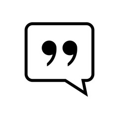 Quote icon vector