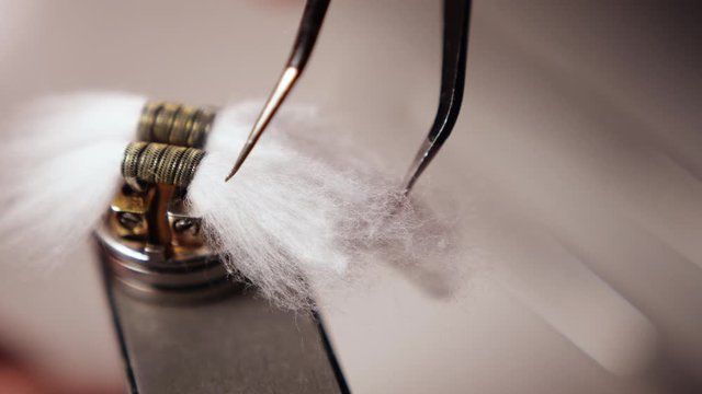 Vape Macro, Coil Change In Rda Atomizer For Vaping , E-Cigarette