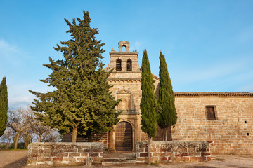 Antique stone chapel in Jaen, Banos de la Encina. Andalucia