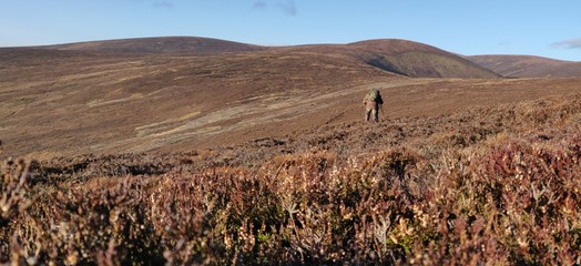 Wanderer in den schottischen Highlands