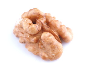 walnuts on a white background