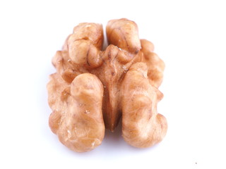 walnuts on a white background