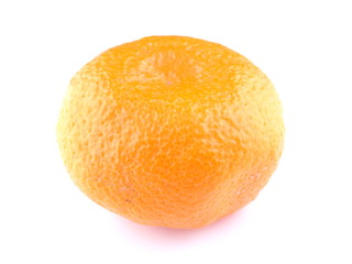 tangerine on a white background