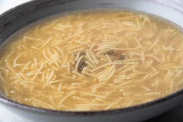 Piatto di pasta in brodo, Cucina Italiana