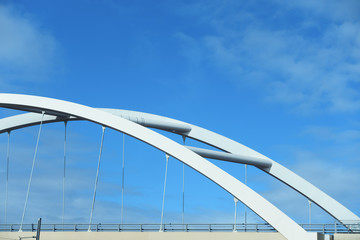 White modern bridge