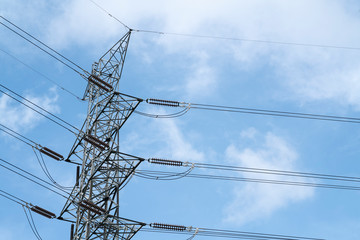 High voltage electrical pole structure