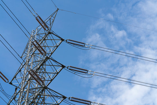 Electric pole high voltage