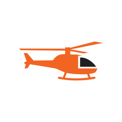 Helicopter icon logo design vector template