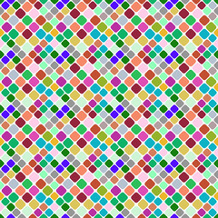 Seamless geometrical square pattern background - abstract multicolored vector design from squares