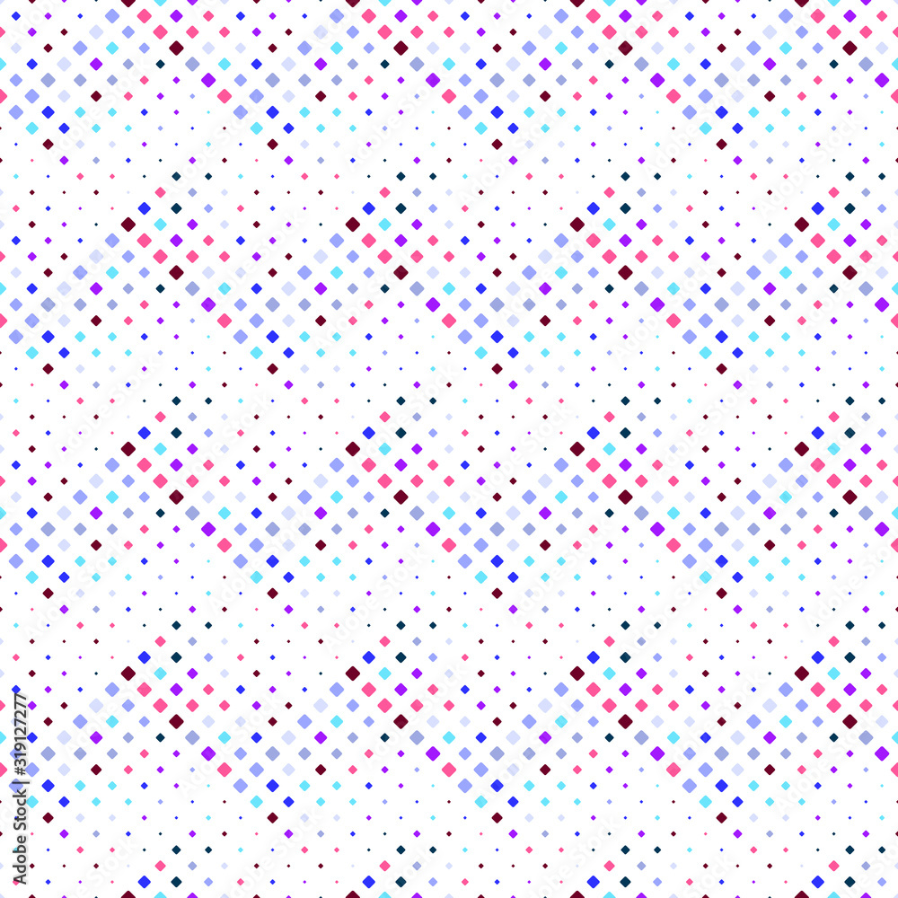 Poster seamless diagonal square pattern background - colorful abstract geometrical vector graphic design