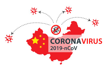Coronavirus. The spread of the coronavirus outside of China. Novel coronavirus 2020-nCoV. Virus pandemic. 
