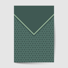 Luxury cover page design with pattern background, antique greeting card, ornate page cover, ornamental pattern template for design