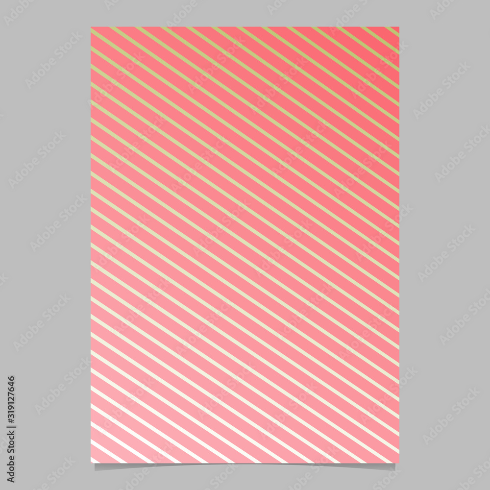 Poster geometric stripe pattern page template design - gradient abstract vector flyer graphic from stripes