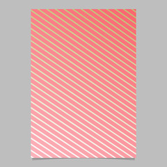 Geometric stripe pattern page template design - gradient abstract vector flyer graphic from stripes