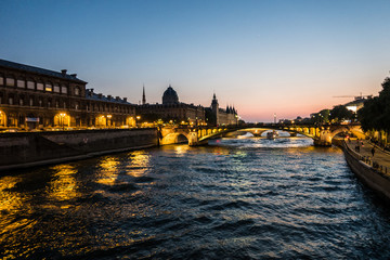 Fototapeta premium seine paris city view