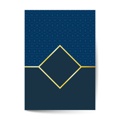 Ornament pattern page cover layouts for wedding, menu, book template design