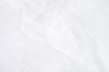 Naklejka na ściany i meble White cloth background abstract. Material are used in textile assembly. Detail fabric texture of pattern design, elegance with free space copy.
