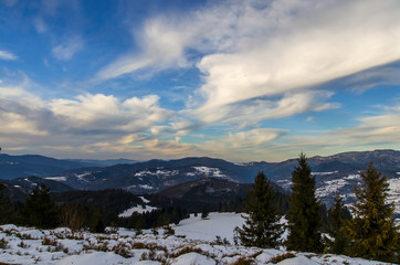 Fototapeta na wymiar Panorama z Wysokiego Wierchu 
