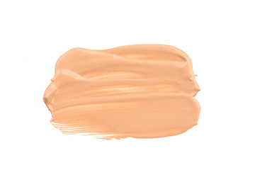 close up of beauty liquid powder stroke on white background - Image