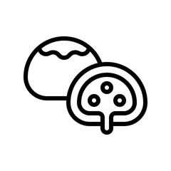 gummy candies related sweets and candy vector in lineal style