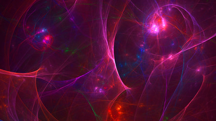 Obraz premium Fractal 3D rendering abstract and shiny background