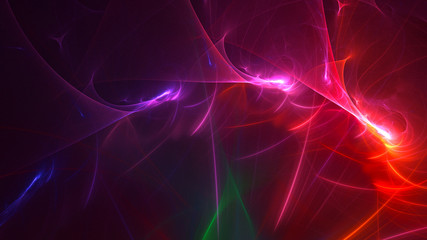 Fractal 3D rendering abstract and shiny background