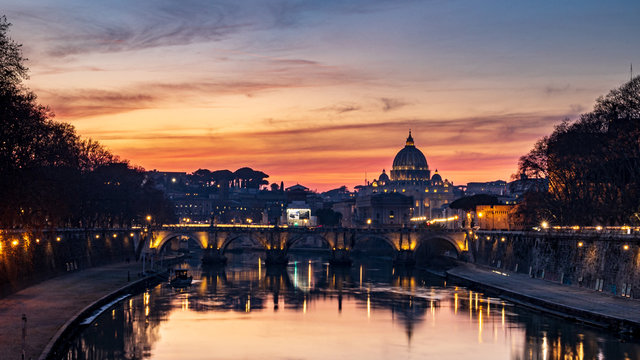 Vatican soleil couchant