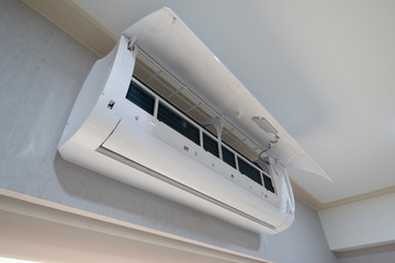 inverter air conditioner system technology opening cover mask to maintenance