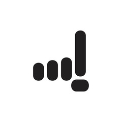 number one finger geometric design symbol vector