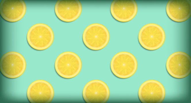 lemon slices on background © bramantya