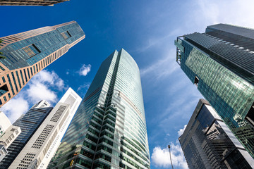 Fototapeta na wymiar skyscrapers in Singapore 